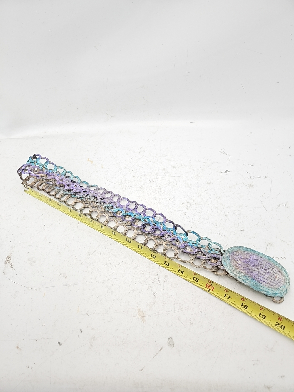 Artisan Purple Woven Cord Chain Belt - Picture 5 of 5